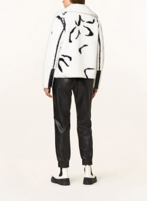 SPORTALM Teddyfell-Jacke UPPSALA, Farbe: WEISS/ SCHWARZ (Bild 1)