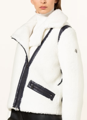 SPORTALM Teddyfell-Jacke UPPSALA, Farbe: WEISS/ SCHWARZ (Bild 1)