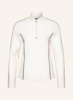 GOLFINO Piqué midlayer , Color: WHITE/ GRAY/ DARK BLUE (Image 1)