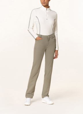 GOLFINO Piqué midlayer , Color: WHITE/ GRAY/ DARK BLUE (Image 1)