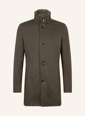 STRELLSON Coat FINLAY with detachable trim, Color: DARK GREEN (Image 1)