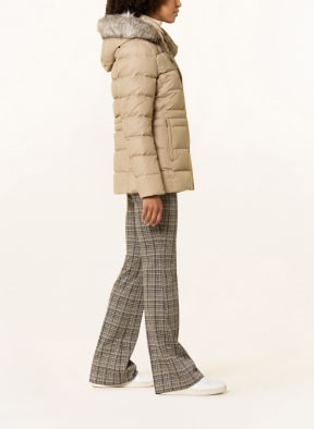 TOMMY HILFIGER Down jacket with detachable faux fur, Color: BEIGE (Image 1)