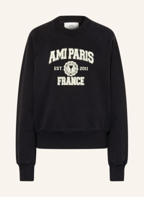 AMI PARIS Sweatshirt, Color: BLACK/ CREAM (Image 1)