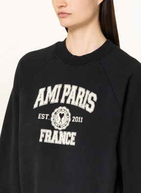 AMI PARIS Sweatshirt, Color: BLACK/ CREAM (Image 1)