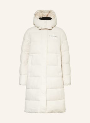 Calvin Klein Jeans Quilted coat with removable hood , Color: CREAM (Image 1)