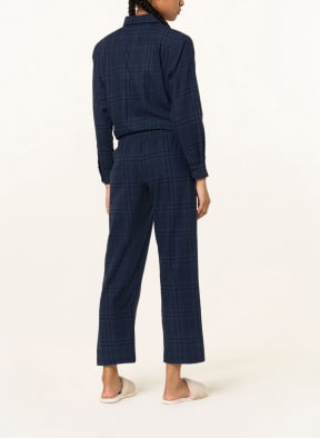 Marc O'Polo Lounge pants in flannel, Color: DARK BLUE/ BLACK (Image 1)