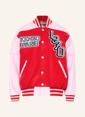 KENZO Blouson TIGER im Materialmix, Farbe: 21 MEDIUM RED (Bild 1)