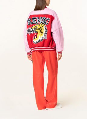 KENZO Blouson TIGER im Materialmix, Farbe: 21 MEDIUM RED (Bild 1)