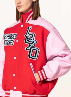 KENZO Blouson TIGER im Materialmix, Farbe: 21 MEDIUM RED (Bild 1)