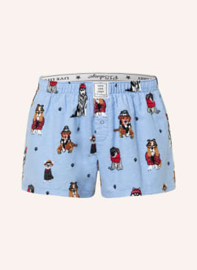 P.J.Salvage Schlafshorts aus Flanell, Farbe: HELLBLAU/ BRAUN/ SCHWARZ (Bild 1)