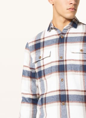 COLOURS & SONS Overshirt, Color: WHITE/ BLUE (Image 1)