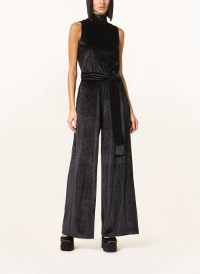 MAX & Co. Jumpsuit CORTEO aus Samt mit Glanzgarn, Farbe: SCHWARZ (Bild 1)