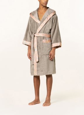 ETRO Home Unisex bathrobe LORIENT with hood, Color: GRAY (Image 1)