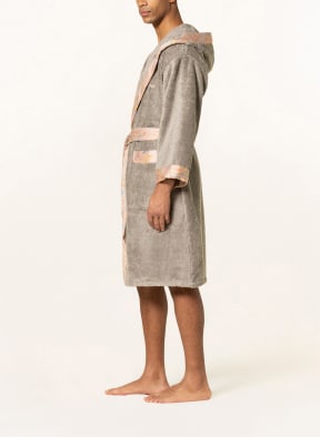 ETRO Home Unisex bathrobe LORIENT with hood, Color: GRAY (Image 1)