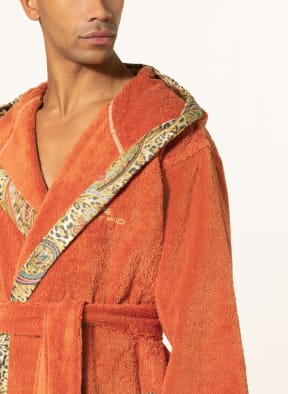 ETRO Home Unisex-Bademantel MANCHESTER mit Kapuze , Farbe: DUNKELORANGE (Bild 1)