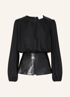 Joseph Ribkoff Blusenshirt im Materialmix, Farbe: SCHWARZ (Bild 1)