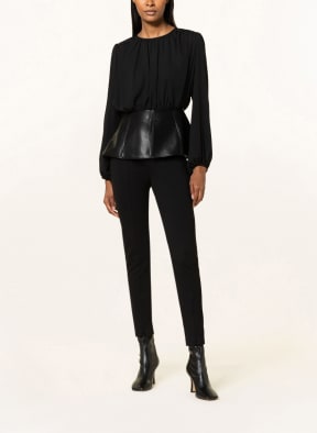 Joseph Ribkoff Blusenshirt im Materialmix, Farbe: SCHWARZ (Bild 1)