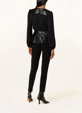 Joseph Ribkoff Blusenshirt im Materialmix, Farbe: SCHWARZ (Bild 1)