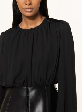 Joseph Ribkoff Blusenshirt im Materialmix, Farbe: SCHWARZ (Bild 1)