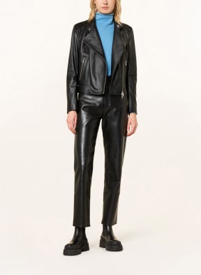 BOSS Lederjacke SAKINA, Farbe: SCHWARZ (Bild 1)