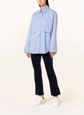 van Laack Bluse, Farbe: WEISS/ BLAU (Bild 1)