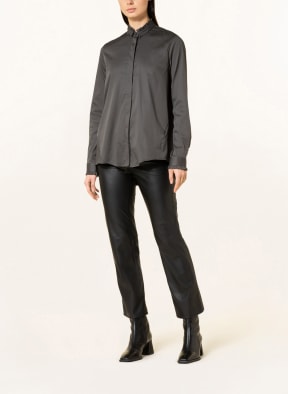Soluzione Hemdbluse mit Rüschen, Farbe: DUNKELGRAU (Bild 1)