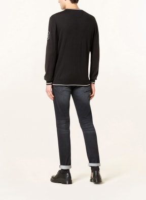 LA MARTINA Sweater, Color: BLACK/ SILVER (Image 1)