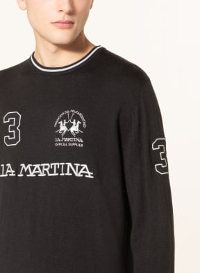 LA MARTINA Sweater, Color: BLACK/ SILVER (Image 1)