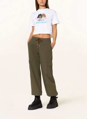 NAPAPIJRI Cropped T-Shirt, Farbe: WEISS/ SCHWARZ/ BLAU (Bild 1)