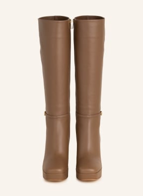 Gianvito Rossi Stiefel, Farbe: CAMEL (Bild 1)