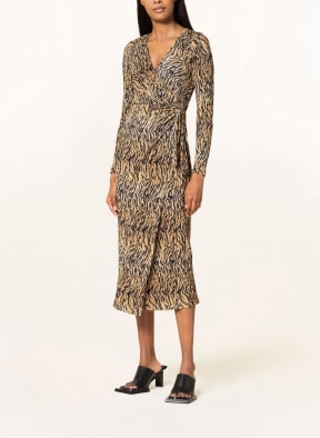 EDITED Wrap dress MICHELLE, Color: BLACK/ BEIGE (Image 1)