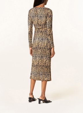 EDITED Wrap dress MICHELLE, Color: BLACK/ BEIGE (Image 1)