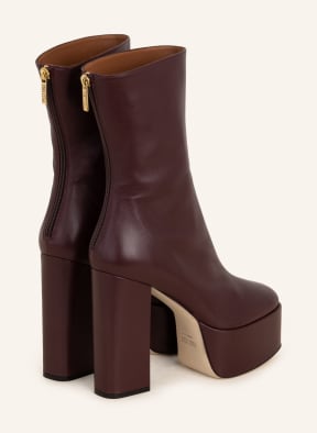 PARIS TEXAS Platform ankle boots LEXY, Color: DARK RED (Image 1)
