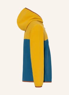 patagonia Fleecejacke MICRO D™ SNAP-T®, Farbe: DUNKELGELB/ PETROL (Bild 1)