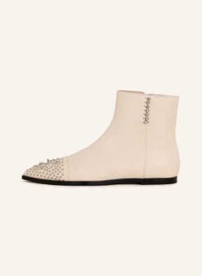 AGL Stiefeletten REI SONIC mit Nieten und Schmucksteinen , Farbe: CREME/ SILBER (Bild 1)