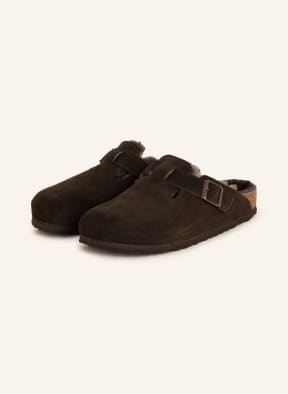 BIRKENSTOCK Pantoletten BOSTON, Farbe: DUNKELBRAUN (Bild 1)