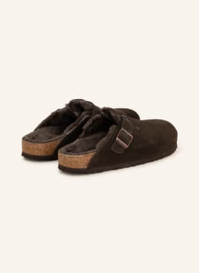 BIRKENSTOCK Pantoletten BOSTON, Farbe: DUNKELBRAUN (Bild 1)