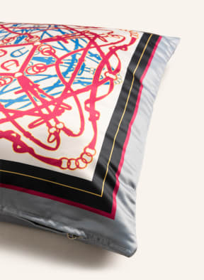 AIGNER Decorative cushion cover CARRÈ, Color: GRAY/ ECRU/ PINK (Image 1)
