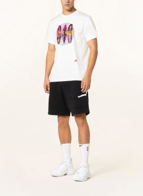 JORDAN T-shirt JORDAN FLIGHT MVP, Color: WHITE/ BLACK/ PINK (Image 1)