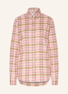 rossana diva Shirt blouse in flannel, Color: PINK/ COGNAC/ ECRU (Image 1)