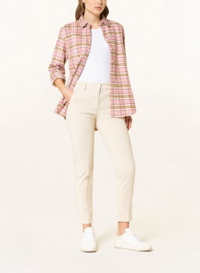 rossana diva Shirt blouse in flannel, Color: PINK/ COGNAC/ ECRU (Image 1)