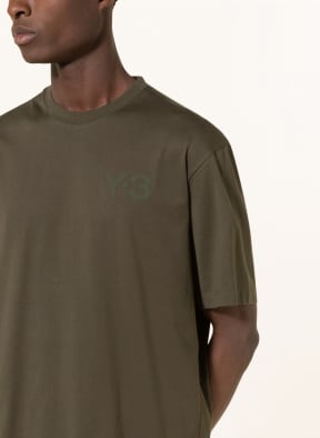 Y-3 T-shirt, Color: DARK GREEN (Image 1)