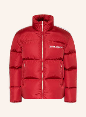 Palm Angels Daunenjacke mit Galonstreifen, Farbe: DUNKELROT (Bild 1)