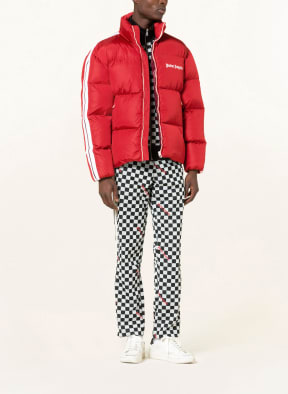 Palm Angels Daunenjacke mit Galonstreifen, Farbe: DUNKELROT (Bild 1)