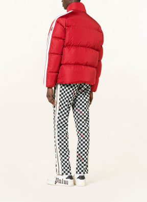 Palm Angels Daunenjacke mit Galonstreifen, Farbe: DUNKELROT (Bild 1)