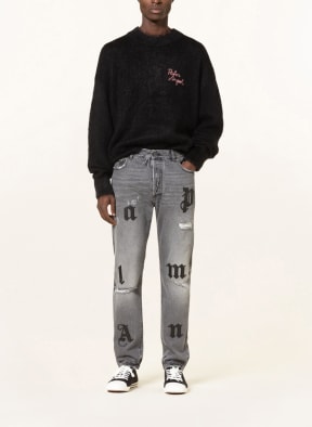 Palm Angels Destroyed Jeans Extra Slim Fit, Farbe: MEDIUM GREY (Bild 1)