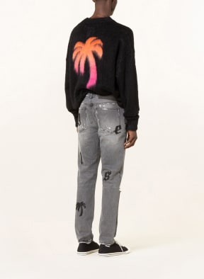 Palm Angels Destroyed Jeans Extra Slim Fit, Farbe: MEDIUM GREY (Bild 1)