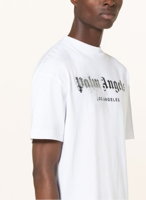 Palm Angels T-shirt with decorative gems, Color: WHITE/ BLACK (Image 1)