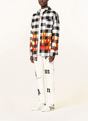 Palm Angels Destroyed Jeans Extra Slim Fit, Farbe: off white black (Bild 1)