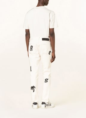 Palm Angels Destroyed Jeans Extra Slim Fit, Farbe: off white black (Bild 1)